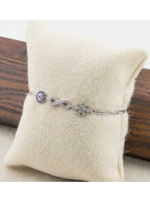 925 Gümüş Sonsuzluk 925 Ayar Gümüş Bileklik