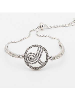 925 Gümüş Tuğralı Asansörlü  925 Ayar Gümüş Bileklik