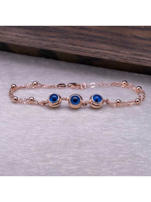 925 Gümüş Göz Nazar 925 Ayar Gümüş Bileklik