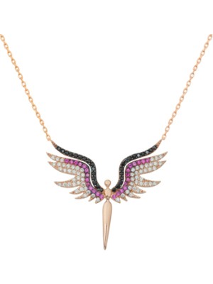 925 Gümüş Melek 925 Ayar Gümüş Kolye