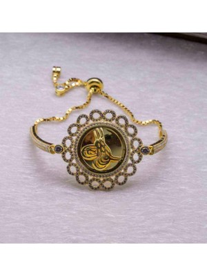 925 Gümüş Osmanlı Tuğrası 925 Ayar Gümüş Bileklik