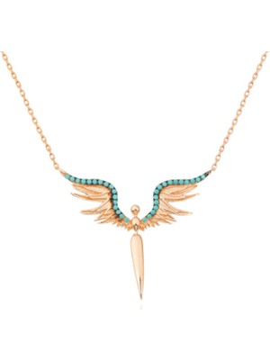 925 Gümüş Melek 925 Ayar Gümüş Kolye