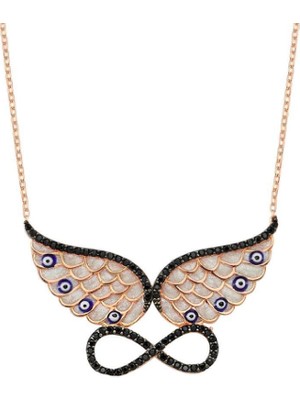 925 Gümüş Melek Kanadı 925 Ayar Gümüş Kolye