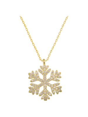 925 Gümüş Kar Tanesi 925 Ayar Gümüş Kolye