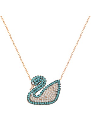 925 Gümüş Kuğu 925 Ayar Gümüş Kolye