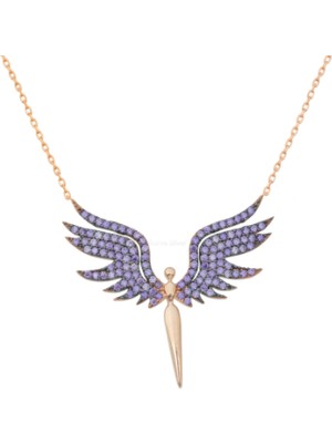 925 Gümüş Melek 925 Ayar Gümüş Kolye