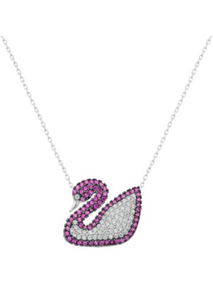 925 Gümüş Kuğu 925 Ayar Gümüş Kolye