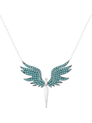 925 Gümüş Melek 925 Ayar Gümüş Kolye