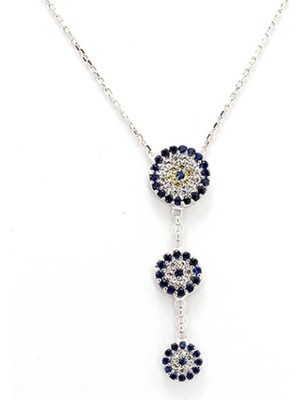 925 Gümüş Nazar 925 Ayar Gümüş Kolye