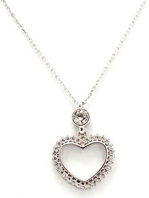 925 Gümüş Kalp 925 Ayar Gümüş Kolye