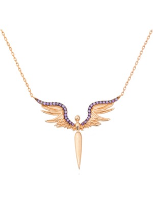 925 Gümüş Melek 925 Ayar Gümüş Kolye