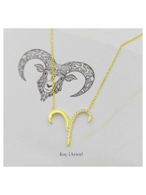 MONAROZA  Koç Burcu 925 Ayar Gümüş Kolye