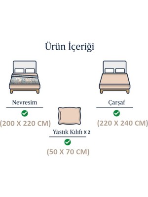 Louis Marie Veins Çift Kişilik 4 Parça Nevresim Takımı