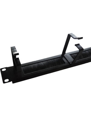 Kastap Rack Kabinet 1u 19'' 4 Kancalı Fırçalı Organizer Kablo Düzenleyici