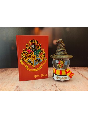 Hediye Deposu Harry Potter Müzikli Hogwarts Renk Değiştiren Kar Küresi ve Parlak Defter