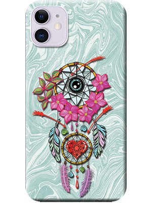 Hesaplı Dünya Apple iPhone 11 Kılıf Düş Kapanı Dreamcatcher Baskılı Esnek TPU Silikon