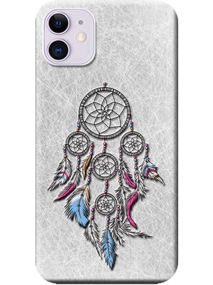 Hesaplı Dünya Apple iPhone 11 Kılıf Düş Kapanı Dreamcatcher Baskılı Esnek TPU Silikon