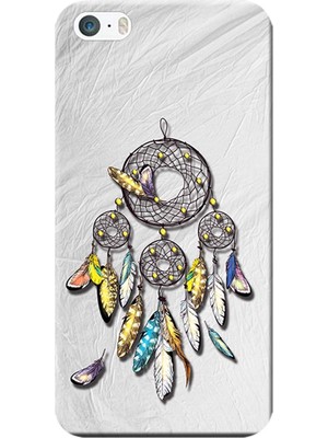 Hesaplı Dünya Apple iPhone 5/5S Kılıf Düş Kapanı Dreamcatcher Baskılı Esnek TPU Silikon