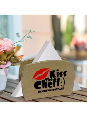 BK Kişiye Özel Isimli Lüks Ahşap Peçetelik-9