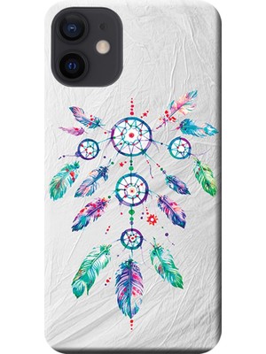 Hesaplı Dünya Apple iPhone 12 Mini Kılıf Düş Kapanı Dreamcatcher Baskılı Esnek TPU Silikon
