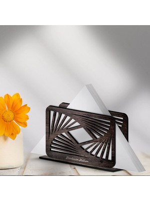 BK Kişiye Özel Ahşap Peçetelik - 1 - 4