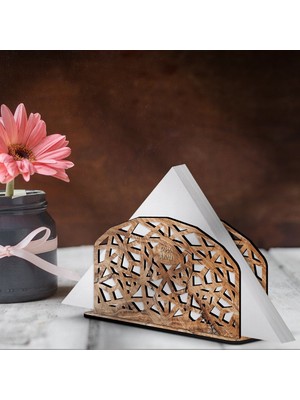 Kişiye Özel Ahşap Peçetelik - Model 4-6