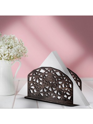 Kişiye Özel Ahşap Peçetelik - Model 4-4