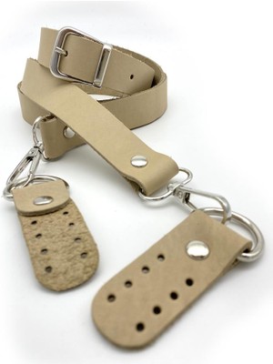 Angel Çanta Aksesuar Gerçek Deri Ayarlı Uzun Sap 2.3X130 Ham Renk Gümüş