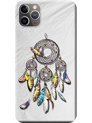 Hesaplı Dünya Apple iPhone 11 Pro Kılıf Düş Kapanı Dreamcatcher Baskılı Esnek TPU Silikon