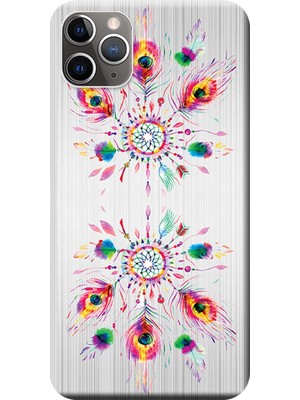 Hesaplı Dünya Apple iPhone 11 Pro Max Kılıf Düş Kapanı Dreamcatcher Baskılı Esnek TPU Silikon