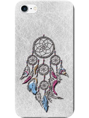 Hesaplı Dünya Apple iPhone 8 Kılıf Düş Kapanı Dreamcatcher Baskılı Esnek TPU Silikon