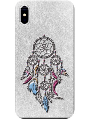 Hesaplı Dünya Apple iPhone XS Max Kılıf Düş Kapanı Dreamcatcher Baskılı Esnek TPU Silikon