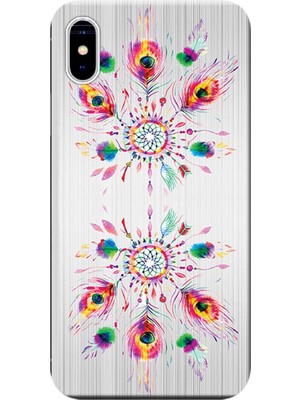Hesaplı Dünya Apple iPhone X Kılıf Düş Kapanı Dreamcatcher Baskılı Esnek TPU Silikon