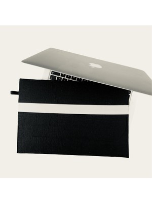 Handmade MacBook Pro Kılıf Çanta 15'' Için Siyah