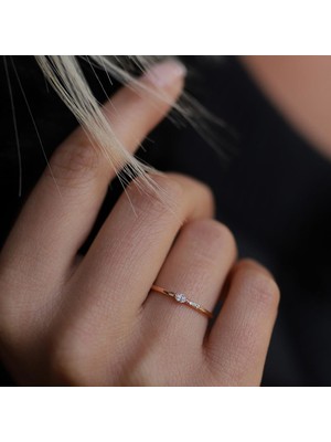 By Golden House Markiz Pırlanta Engagement Yüzük