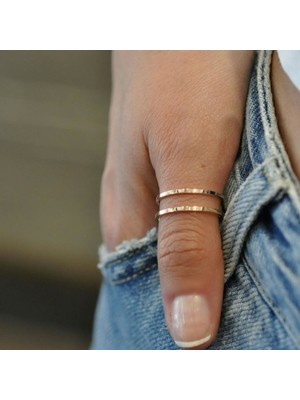 Çift Sıra Tasarım Yüzük