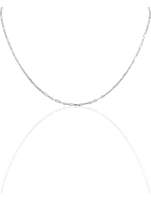 Söğütlü Silver Gümüş  Aralıklı Figaro Zincir 60 cm SGTL10101RODAJ
