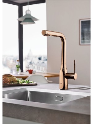 Grohe Spiralli Eviye Bataryası Essence Warm Sunset