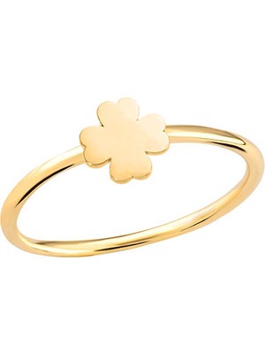 Engingold 14 Ayar Altın Şans Yonca Yüzük