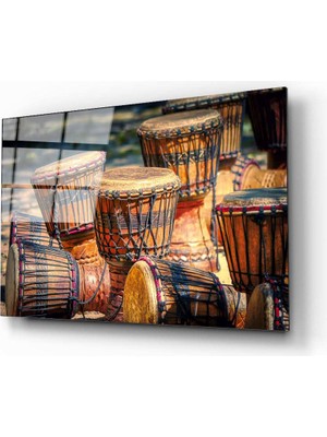 Aras Glass Art Djembe Cam Tablo
