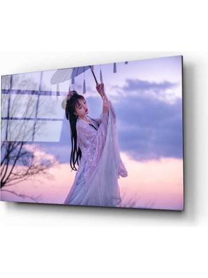 Aras Glass Art Asyalı Kadın 2 Cam Tablo