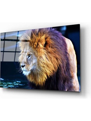 Aras Glass Art Aslan 9 Cam Tablo