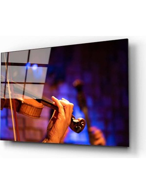 Aras Glass Art Keman 3 Cam Tablo