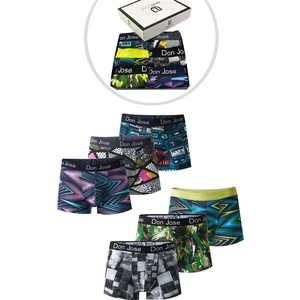 josejuan 6'lı Erkek Boxer Baskılı Koton Likralı 54502