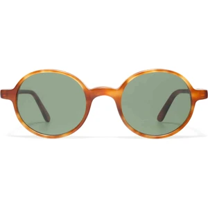 Lgr Havana Chiaro Matt 02 // Flat Green G15 Unisex Güneş Gözlüğü