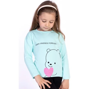 Toontoy Kids Toontoy Kız Çocuk Baskılı Tişört