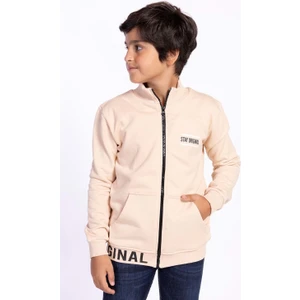 Toontoy Kids Toontoy Erkek Çocuk Baskılı Kanguru Cepli Hırka