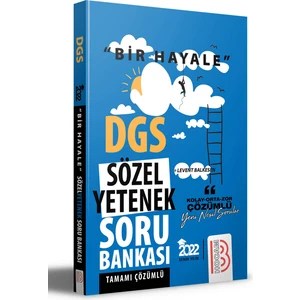 Benim Hocam Yayınları 2022 Bir Hayale Serisi DGS Sözel Yetenek Tamamı Çözümlü Soru Bankası