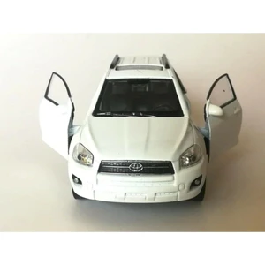 Toyota Rav4 1/36 Ölçek Çek Bırak Metal Model Oyuncak Araba Beyaz