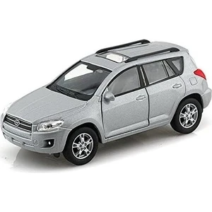 Toyota Rav4 1/36 Ölçek Çek Bırak Metal Model Oyuncak Araba Gri